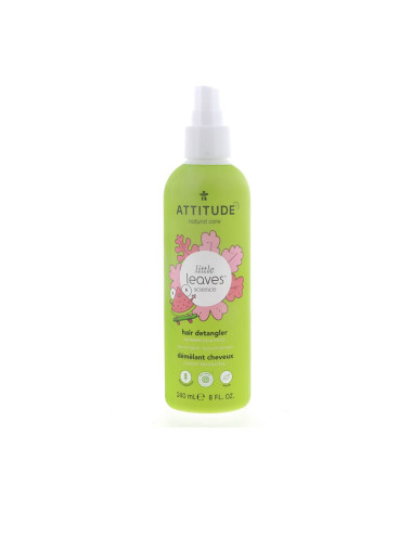 Spray natural Attitude Little Leaves para peinar y desenredar con sandia y coco